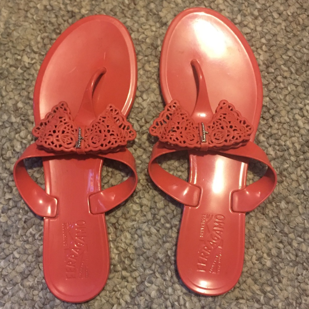 FERRAGAMO jelly sandals flip flops